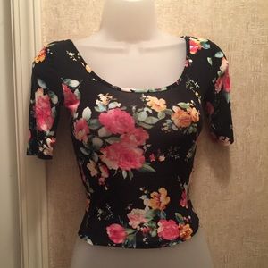 Floral crop top